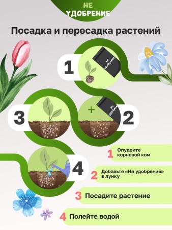 Минеральная подкормка НЕ УДОБРЕНИЕ Цветы 2 кг.
