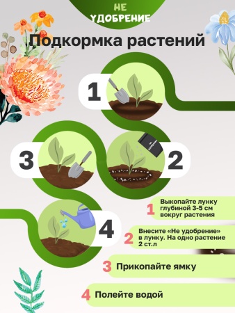 Минеральная подкормка НЕ УДОБРЕНИЕ Цветы 2 кг.