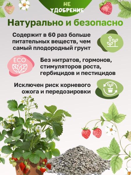 Минеральная подкормка НЕ УДОБРЕНИЕ Клубника 2 кг.