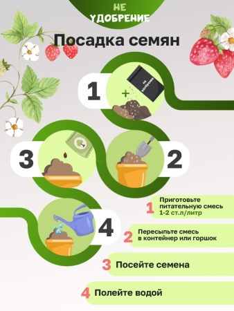 Минеральная подкормка НЕ УДОБРЕНИЕ Клубника 1 кг.