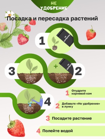 Минеральная подкормка НЕ УДОБРЕНИЕ Клубника 1 кг.
